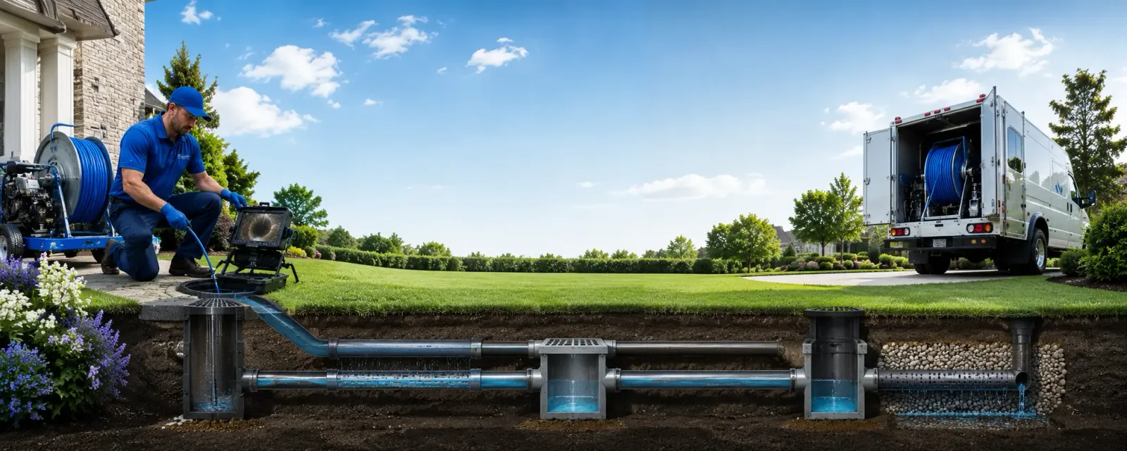 Outdoor drain cleaning information for Phillipsport, NY